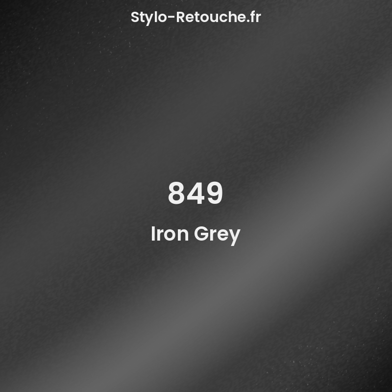 849 Color Code Stylo Retouche Acura 849 Iron Grey - Stylo-Retouche.fr
