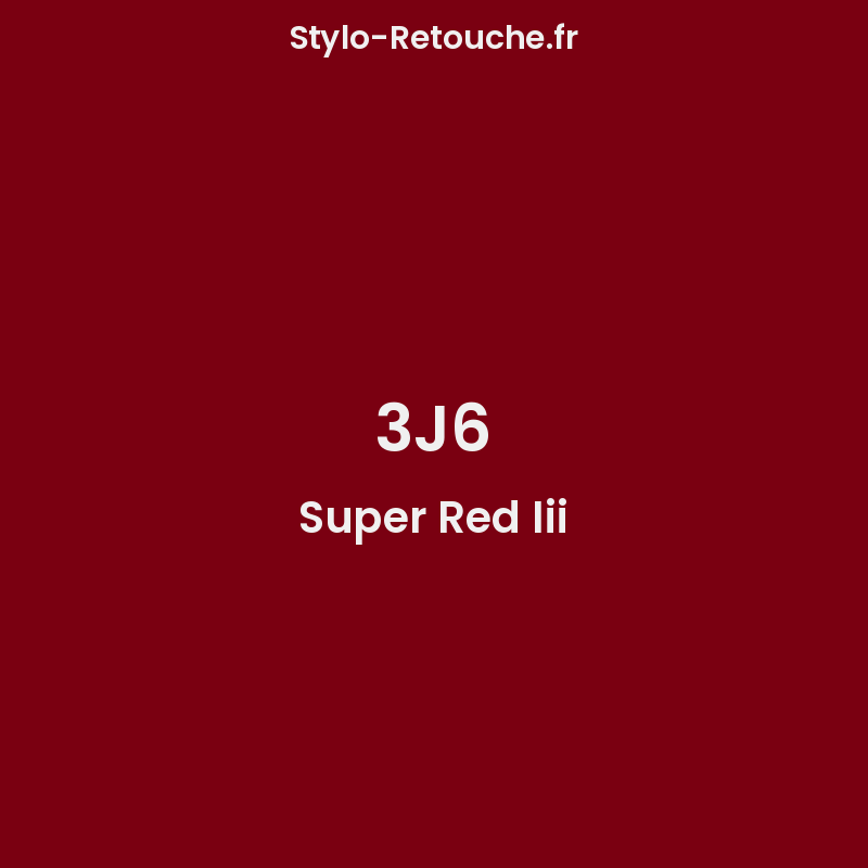 Toyota Auris Super Red 3 Code: 3J6 Aerosol Spray Paint Chip/Scratch Repair