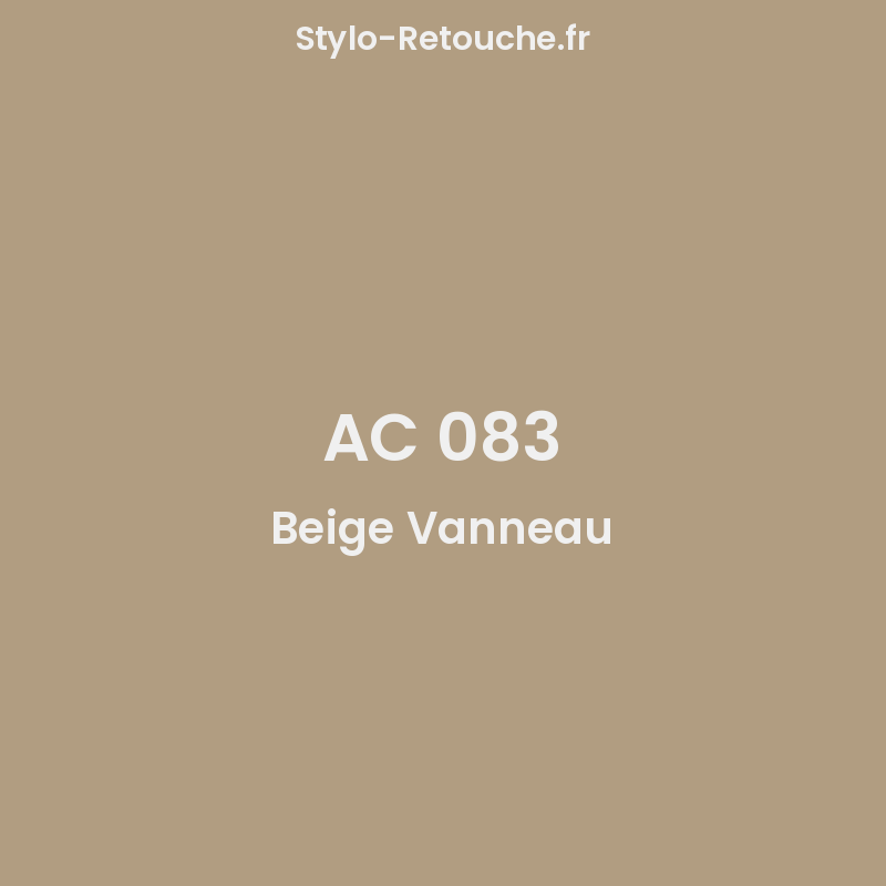 Citroen Gs Beige Vanneau Code: Ac083 Aerosol Spray Paint Chip/Scratch Repair main image 1